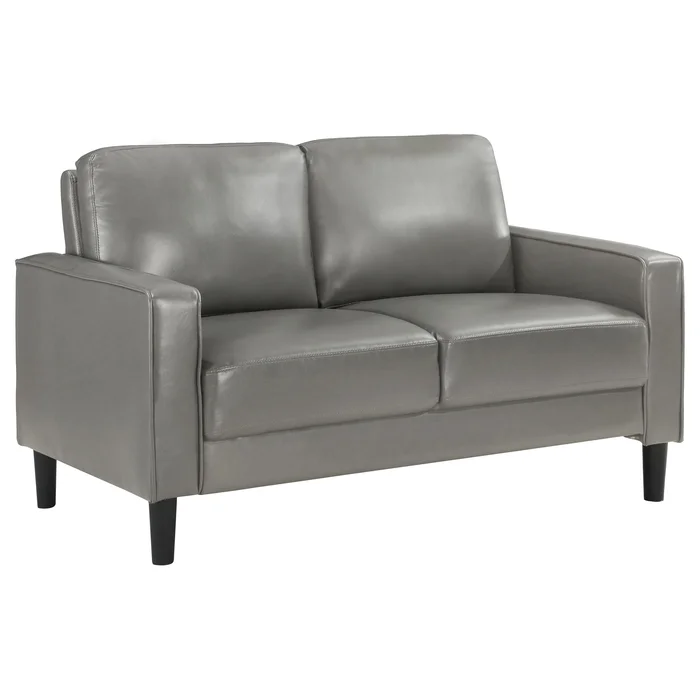 Diamond Modern Furniture COA Ruth Stationary Leather Look Loveseat 508366