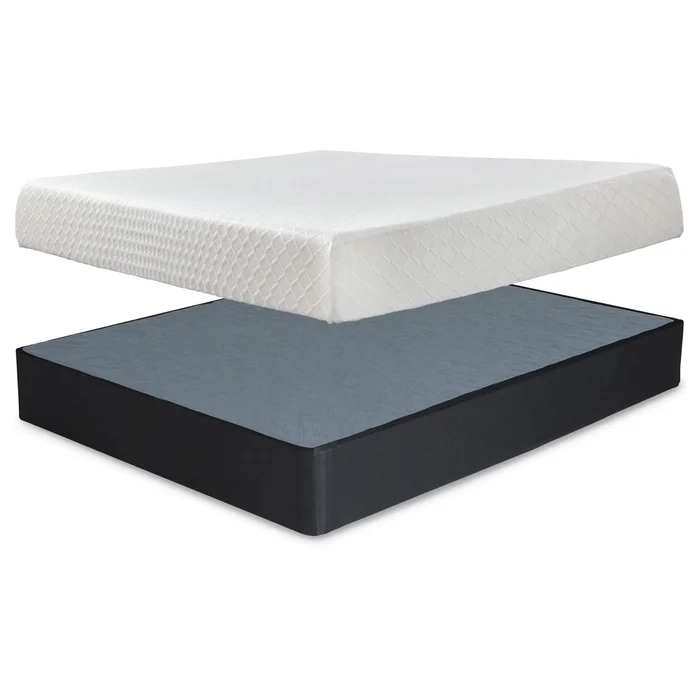 Diamond Modern Furniture Exclusive Design 10 Inch Chime Memory Foam M699M1 King Mattress and Foundation