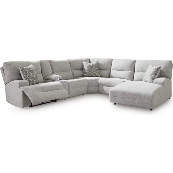Diamond Modern Furniture Exclusive Design Acklen Place Power Reclining Fabric 6 pc Sectional 9360558/9360557/9360531/9360577/9360546/9360597