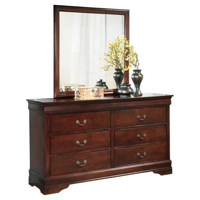 Diamond Modern Furniture Exclusive Design Alisdair 6-Drawer Dresser with Mirror B376-31/B376-36