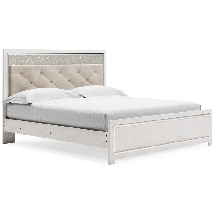 Diamond Modern Furniture Exclusive Design Altyra King Upholstered Panel Bed B2640-58/B2640-56/B2640-95/B100-14