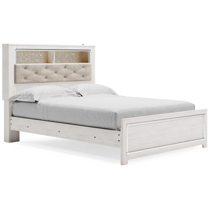 Diamond Modern Furniture Exclusive Design Altyra Queen Upholstered Bookcase Bed B2640-65/B2640-54/B2640-95/B100-13