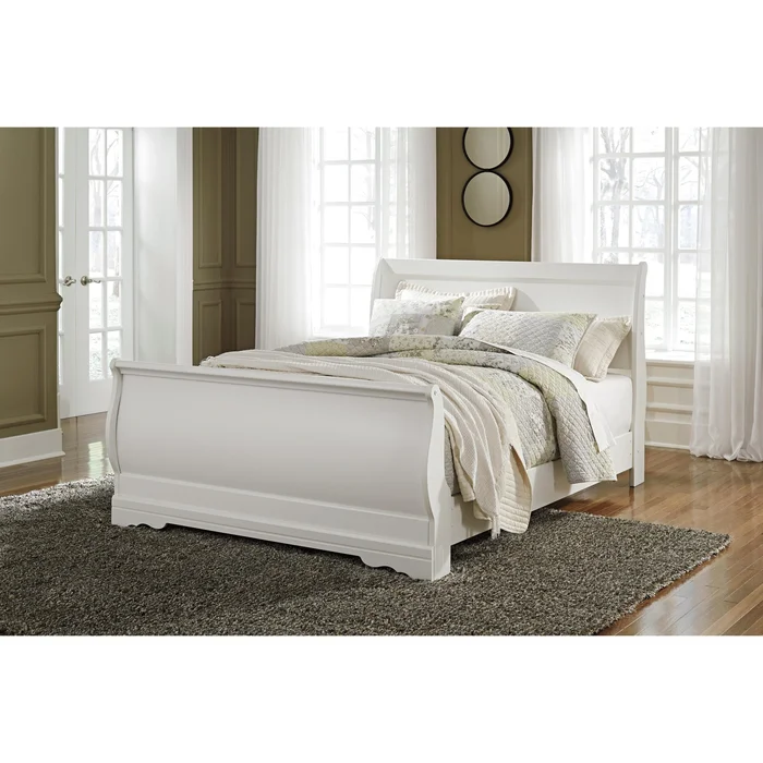 Diamond Modern Furniture Exclusive Design Anarasia Queen Sleigh Bed B129-77/B129-74/B129-98