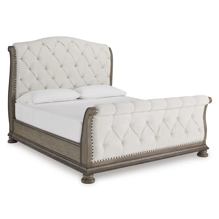 Diamond Modern Furniture Exclusive Design Ardenfield King Upholstered Sleigh Bed B944-58/B944-56/B944-97