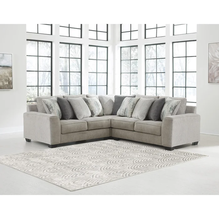 Diamond Modern Furniture Exclusive Design Ardsley Fabric 3 pc Sectional 3950455/3950477/3950456