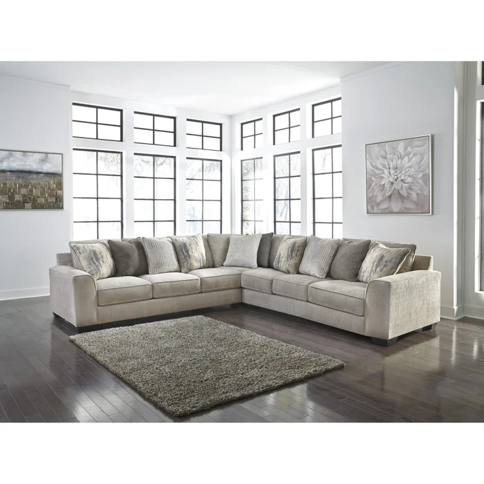 Diamond Modern Furniture Exclusive Design Ardsley Fabric 3 pc Sectional 3950466/3950467/3950477