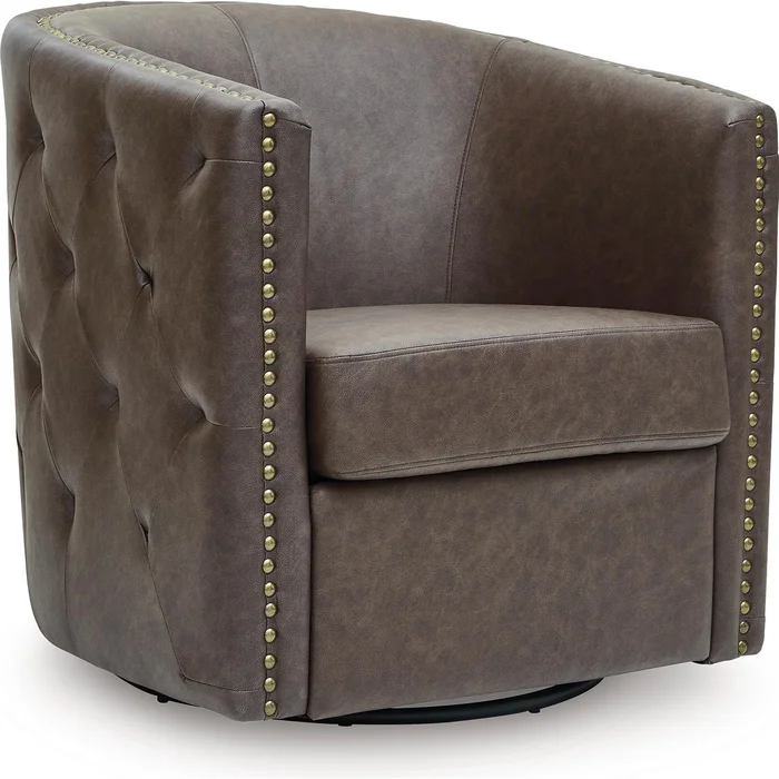 Diamond Modern Furniture Exclusive Design Brentlow Swivel Leather Accent Chair A3000741