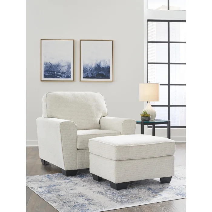 Diamond Modern Furniture Exclusive Design Cashton Stationary Fabric Chair with Ottoman 4060414/4060420