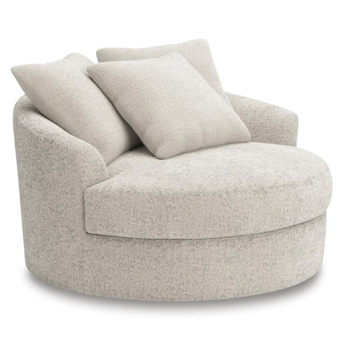 Diamond Modern Furniture Exclusive Design Cuddle Plush Swivel Fabric Accent Chair PC5910621
