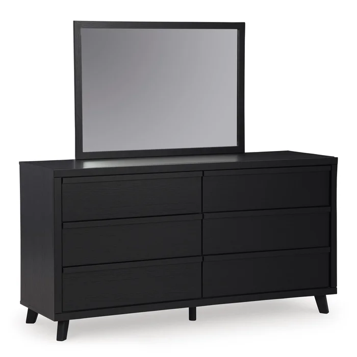 Diamond Modern Furniture Exclusive Design Danziar 6-Drawer Dresser with Mirror B1013-231/B1013-36