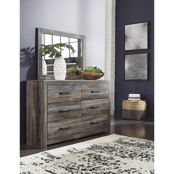 Diamond Modern Furniture Exclusive Design Drystan 6-Drawer Dresser with Mirror B211-31/B211-36