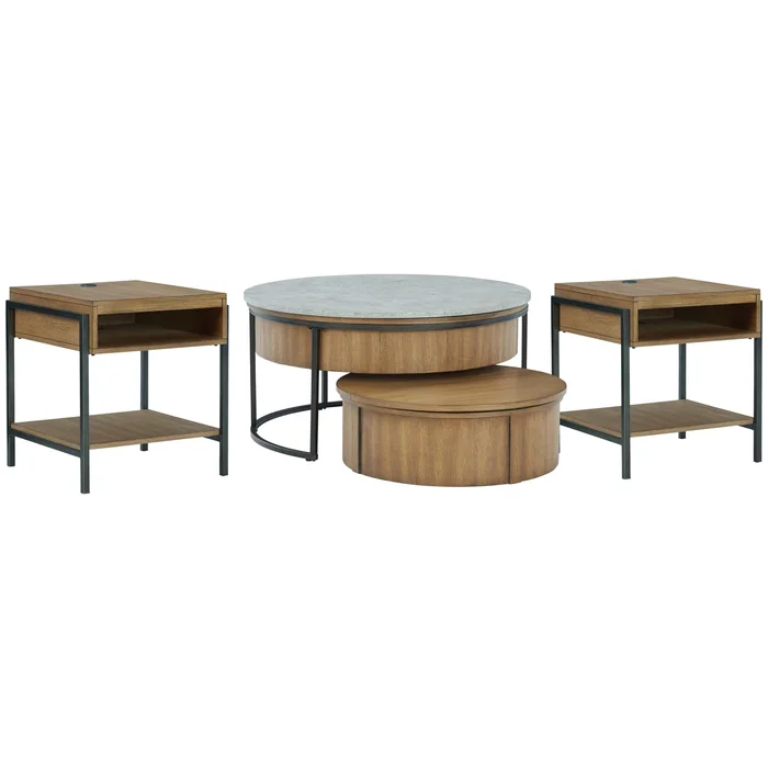Diamond Modern Furniture Exclusive Design Fridley Occasional Table Set T964-3/T964-3/T964-8