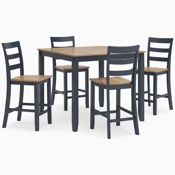 Diamond Modern Furniture Exclusive Design Gesthaven 5 pc Counter Height Dinette D399-223