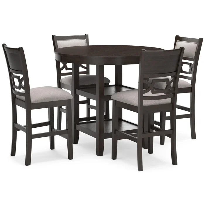 Diamond Modern Furniture Exclusive Design Langwest 5 pc Counter Height Dinette D422-223