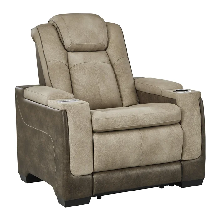 Diamond Modern Furniture Exclusive Design Next-Gen DuraPella Power Leather Look Recliner 2200313