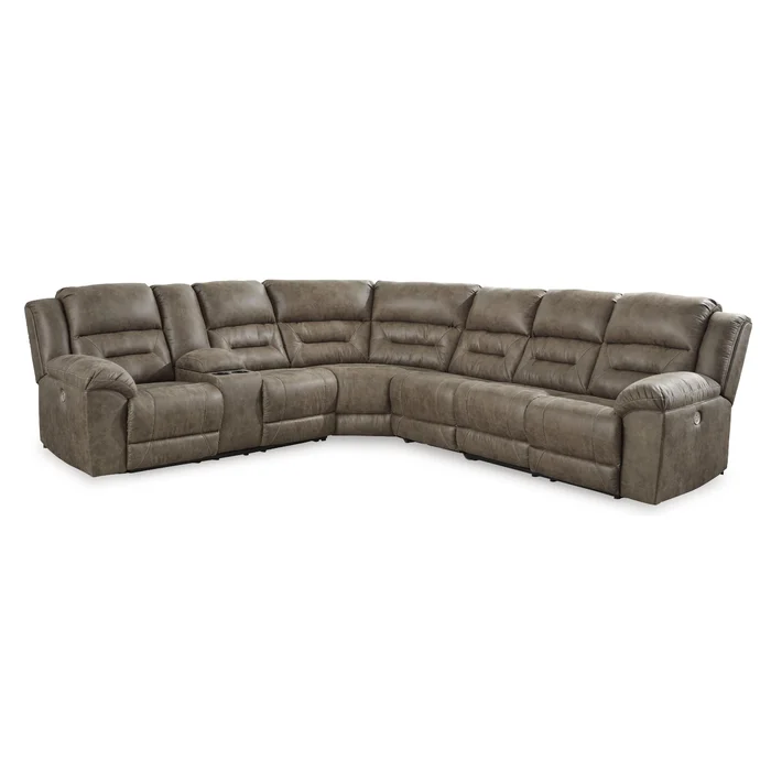 Diamond Modern Furniture Exclusive Design Ravenel Power Reclining Leather Look 4 pc Sectional 8310601/8310677/8310646/8310675