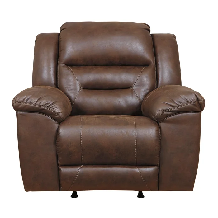 Diamond Modern Furniture Exclusive Design Stoneland Rocker Leather Look Recliner 3990425