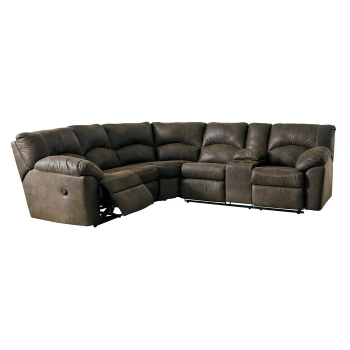 Diamond Modern Furniture Exclusive Design Tambo Reclining Leather Look 2 pc Sectional 2780248/2780249