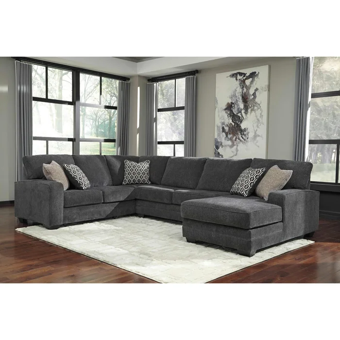 Diamond Modern Furniture Exclusive Design Tracling Fabric 3 pc Sectional 7260066/7260034/7260017