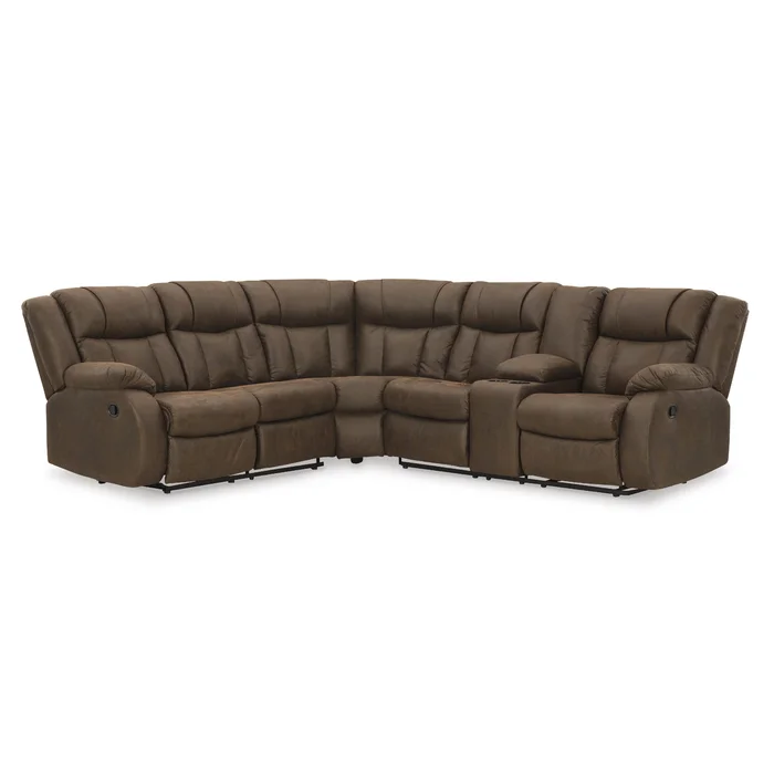 Diamond Modern Furniture Exclusive Design Trail Boys Reclining Leather Look 2 pc Sectional 8270348/8270349