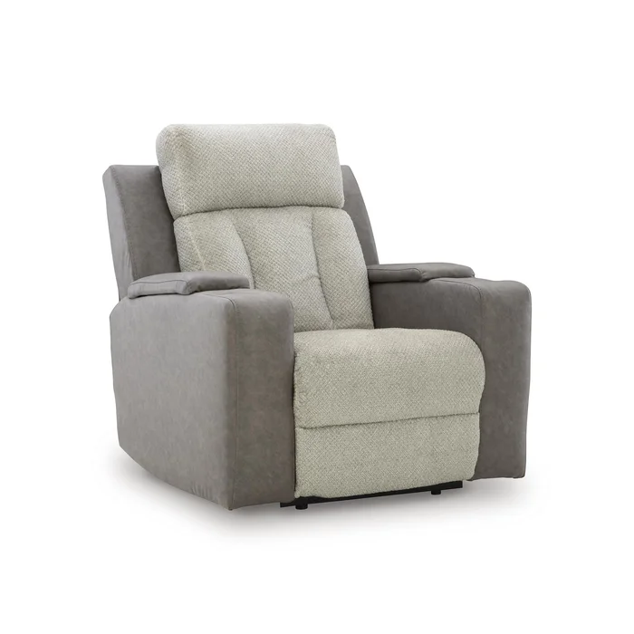 Diamond Modern Furniture Exclusive Design WhipLash Power Fabric and Leather Look Recliner PC6320413