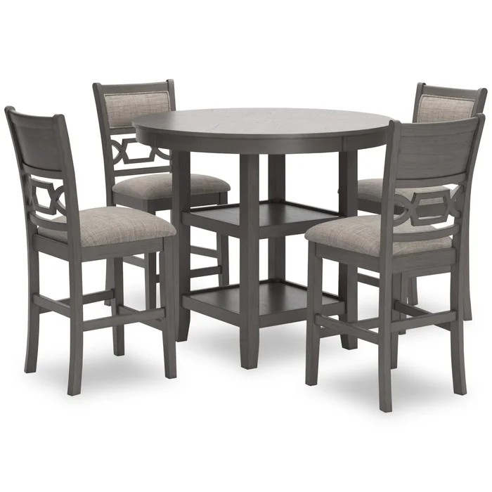 Diamond Modern Furniture Exclusive Design Wrenning 5 pc Counter Height Dinette D425-223
