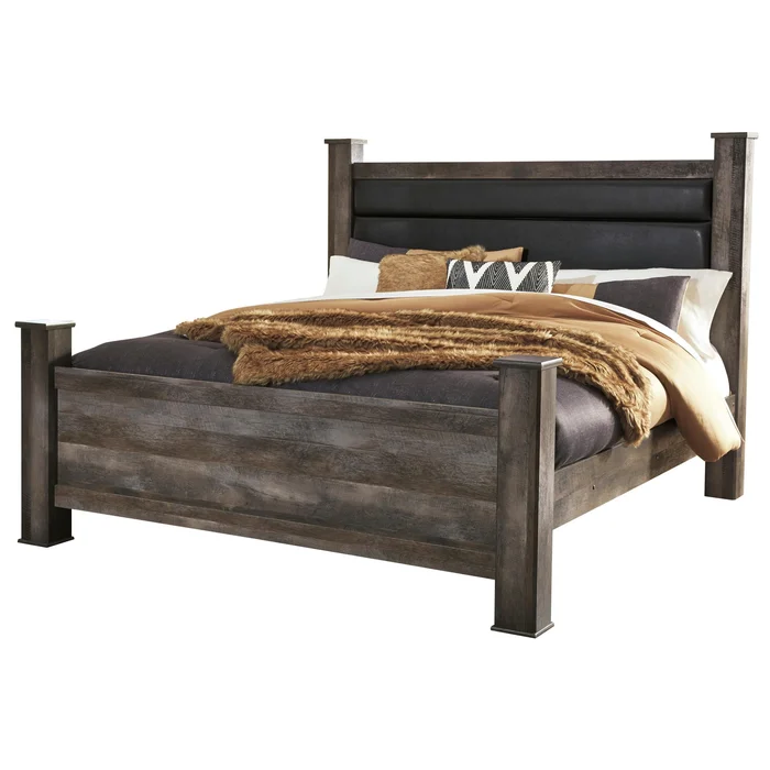 Diamond Modern Furniture Exclusive Design Wynnlow King Poster Bed B440-68/B440-66/B440-62/B440-99