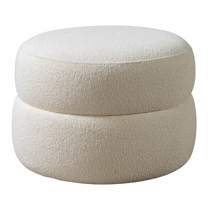 Diamond Modern Furniture NV Larissa Fabric Ottoman LARISSAIVORY-OTT