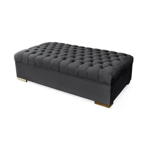 Diamond Modern Furniture NV Lauren Fabric Ottoman LAUREN OTT-GRAY