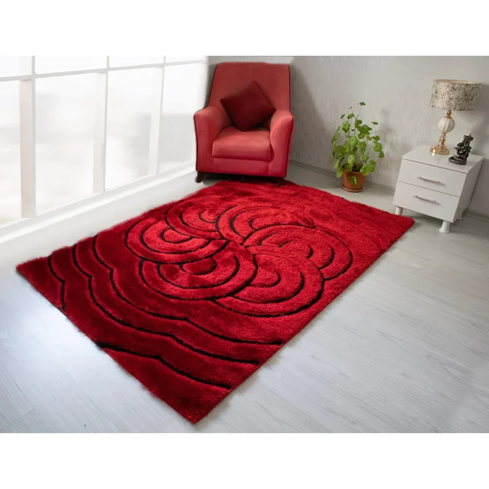 Diamond Modern Furniture NV Rugs Rectangle 3D999-RED-RED-57