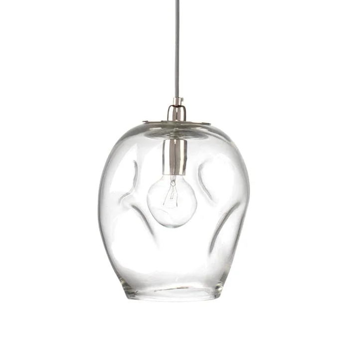 Dimpled Glass Pendant Clear