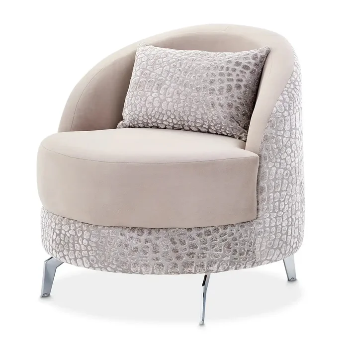 Dion – Accent Chair Chair – Stone/Silver