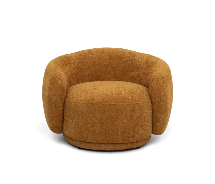 Divani Casa Andrew – Modern Orange Fabric Accent Chair