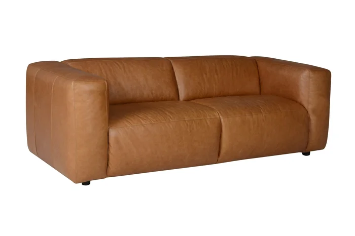 Divani Casa Atka – Modern Brown Leather Sofa