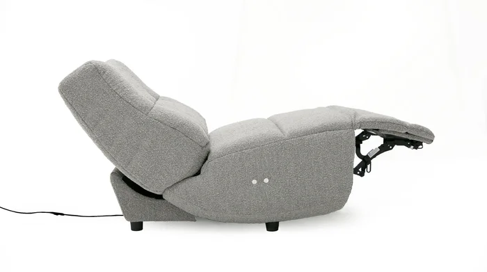 Divani Casa Basil – Modern Grey Fabric Small Electric Recliner Chair