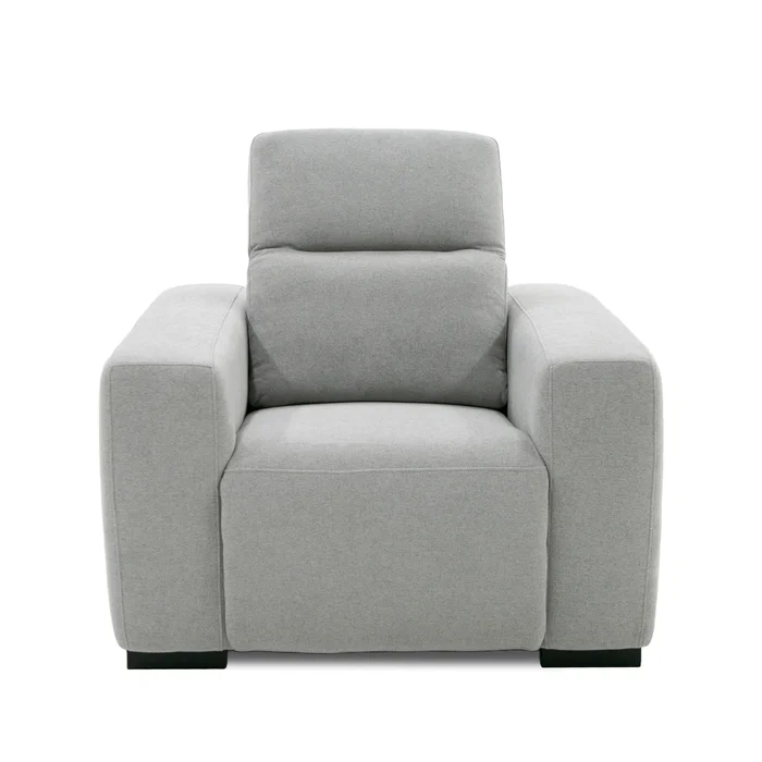 Divani Casa Bode – Modern Grey Fabric Recliner Chair