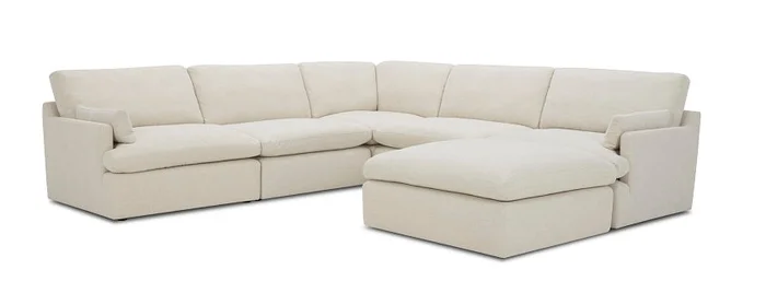 Divani Casa Danica – Modern Beige Sectional Sofa
