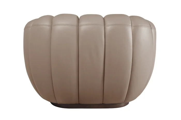 Divani Casa Ekwok – Modern Tan Leather Chair