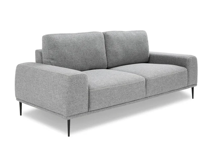 Divani Casa Fonda – Modern Grey Fabric Sofa