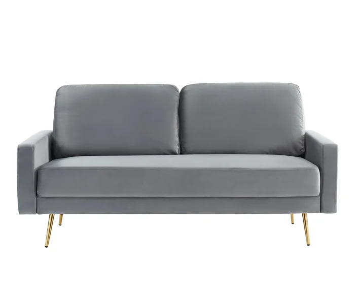 Divani Casa Huffine – Modern Grey Fabric Sofa
