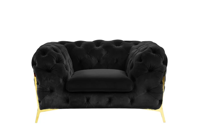 Divani Casa Sheila – Transitional Black Fabric Chair