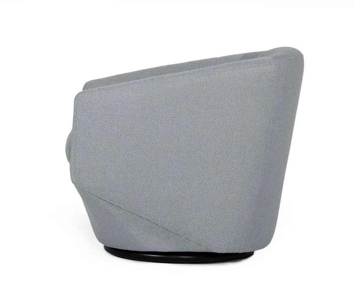 Divani Casa Tyson – Modern Grey Fabric Accent Chair