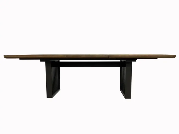 Double Pedestal Table Latte – Light Brown