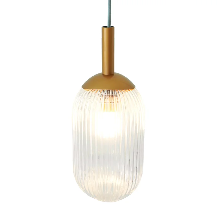 Dover Pendant Lamp – Bronze and Clear