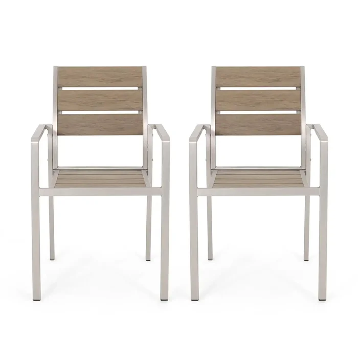 Dreamlan – Outdoor Aluminum Dining Chair (Set of 2)