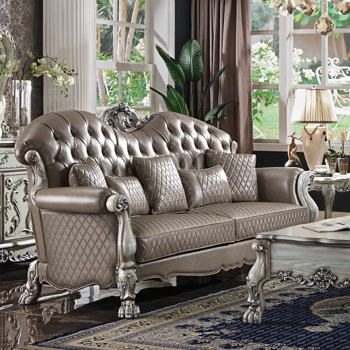 Dresden 96″L Sofa with 5 Pillows