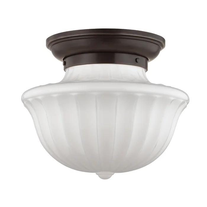 Dutchess 2 Light Large Flush Mount Old Bronze