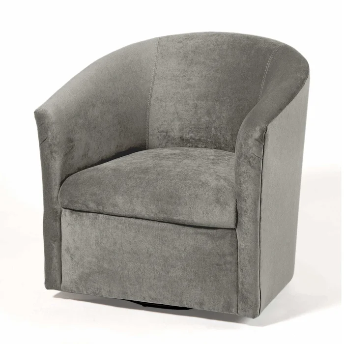 Eden – Swivel Chair With Microfiber Upholstery And Hardwood Frame