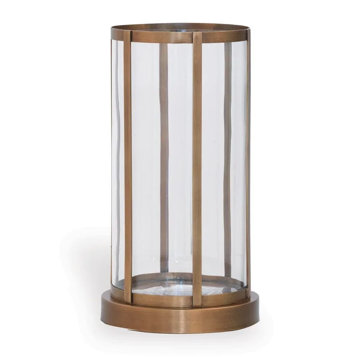 Edgewater Nickel Vase/hurricane – Brass