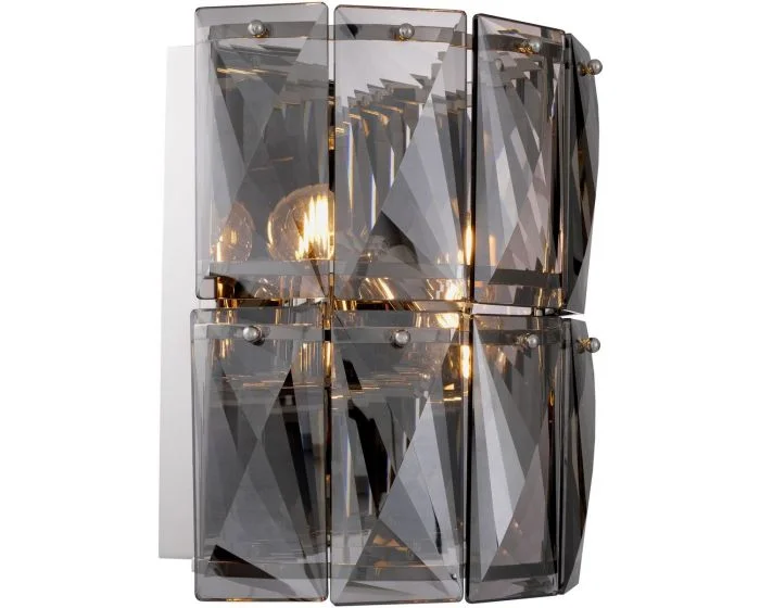 Eichholtz Amazone Wall Lamp Smoke Glass UL
